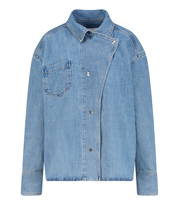 Chemise en Jean Destructurée Egan Bleu Margaux Lonnberg - Taille 38