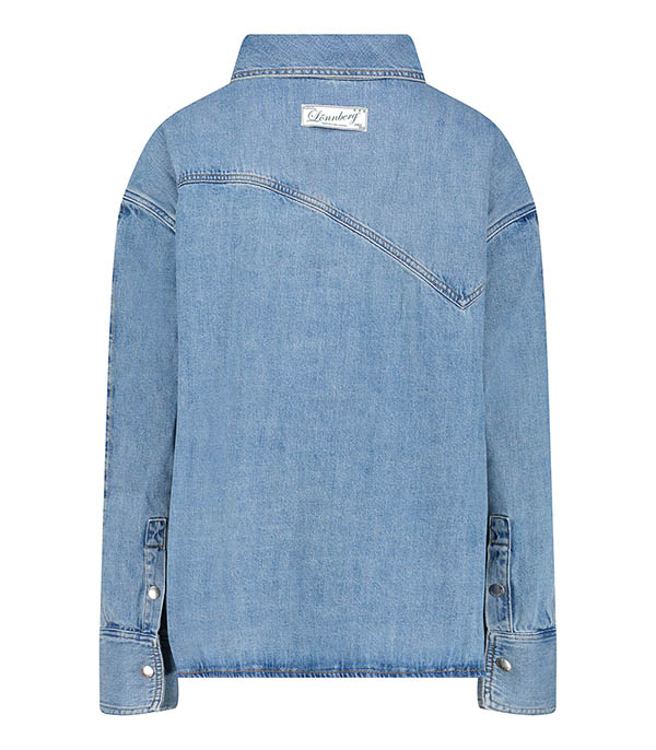 Chemise en Jean Destructurée Egan Bleu Margaux Lonnberg