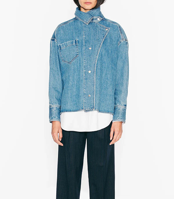 Chemise en Jean Destructurée Egan Bleu Margaux Lonnberg