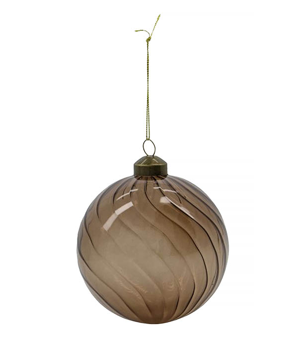 Set de 4 Boules de Noël Fluted et Ambre House Doctor