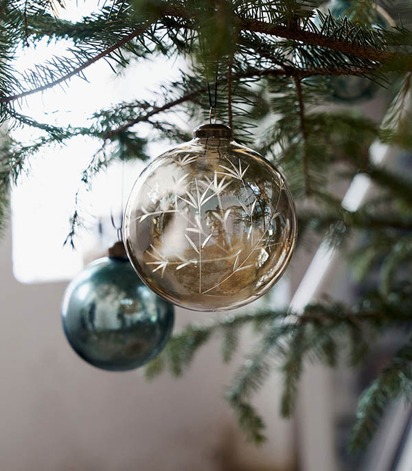 Set de 4 Boules de Noël Rayn Marron House Doctor