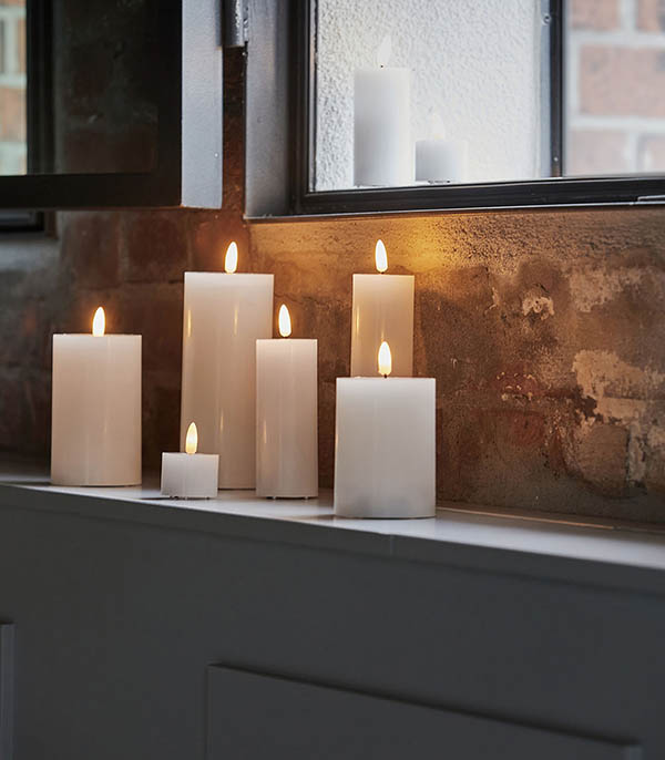 Bougie LED Blanche House Doctor