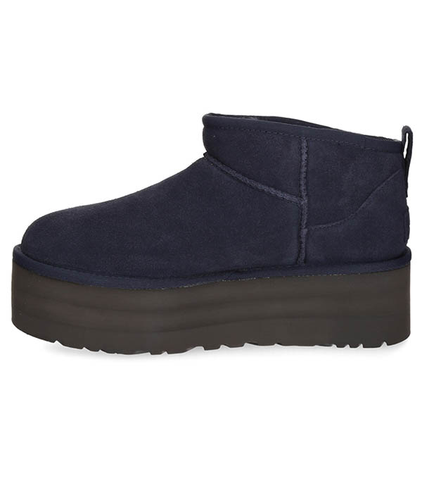 Bottines Classic Ultra Mini Plateforme Daim Bleu UGG®