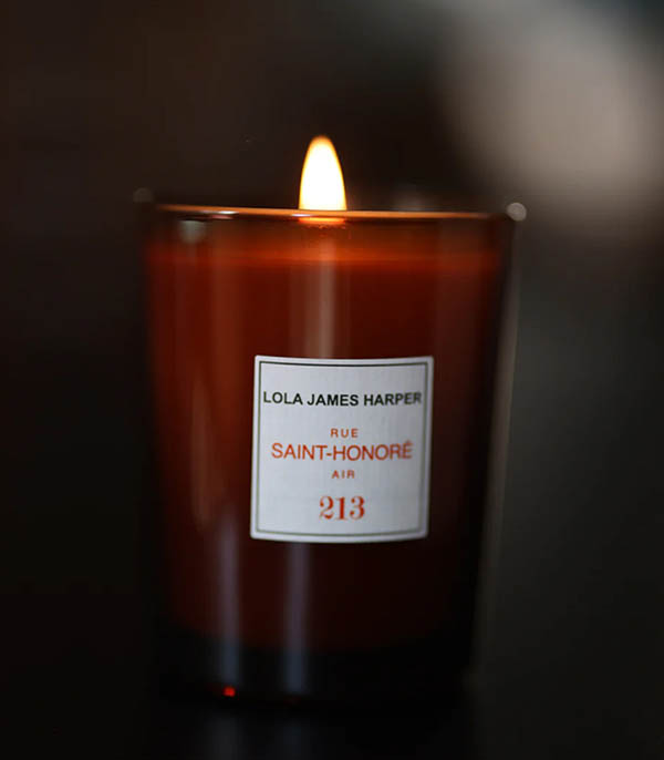 Bougie #213 Rue Saint Honoré Air 190g Lola James Harper