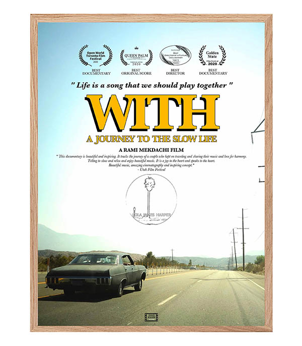 Tableau avec cadre With-Film Poster 60x80cm Lola James Harper