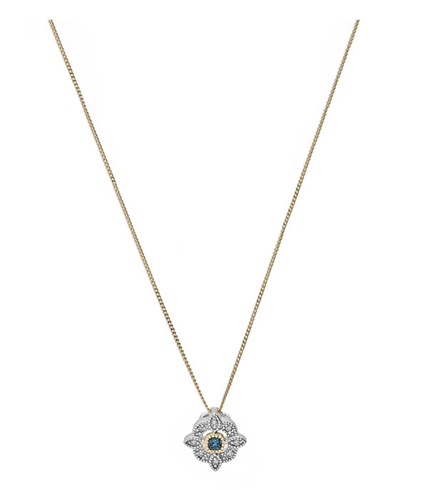 Collier Bettina London Blue Topaz Pascale Monvoisin