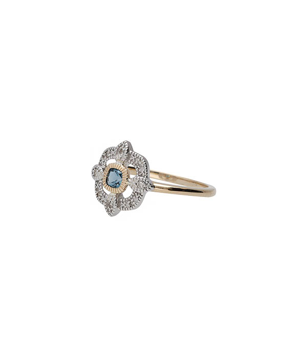 Bague Bettina London Blue Topaz Pascale Monvoisin