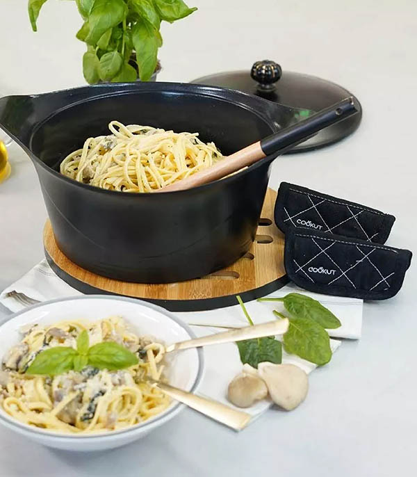 Paire de maniques de l'Incroyable Cocotte Graphite Cookut