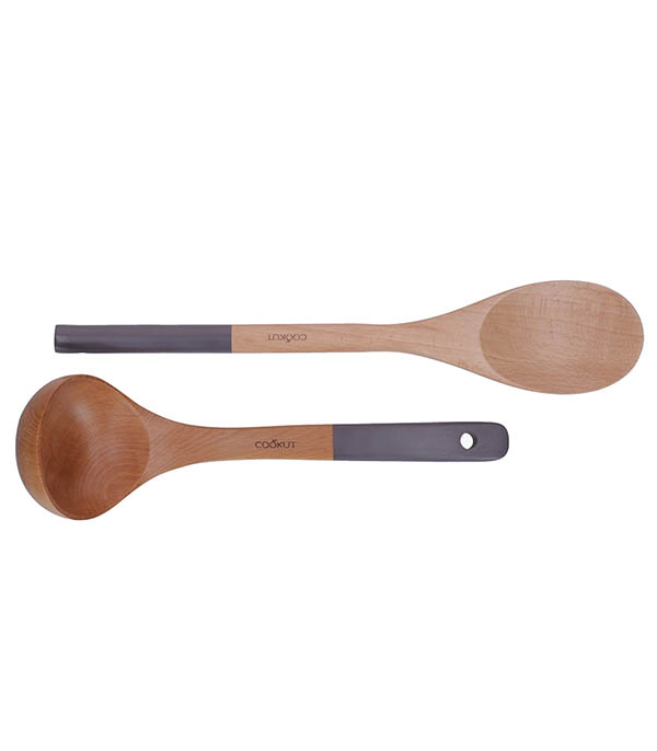 Ustensiles Cuillère et Louche en Bois Moka Cookut
