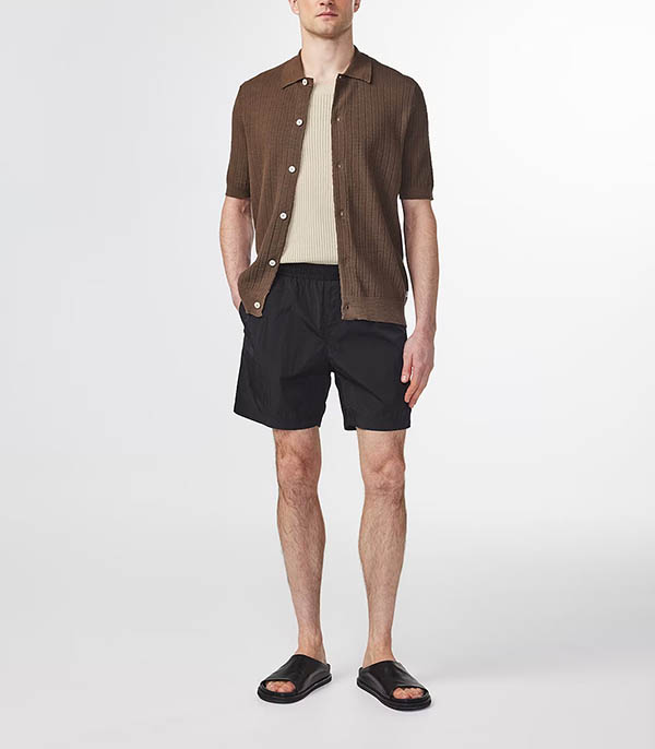 Short de Bain Homme Warren 1442 Black NN07