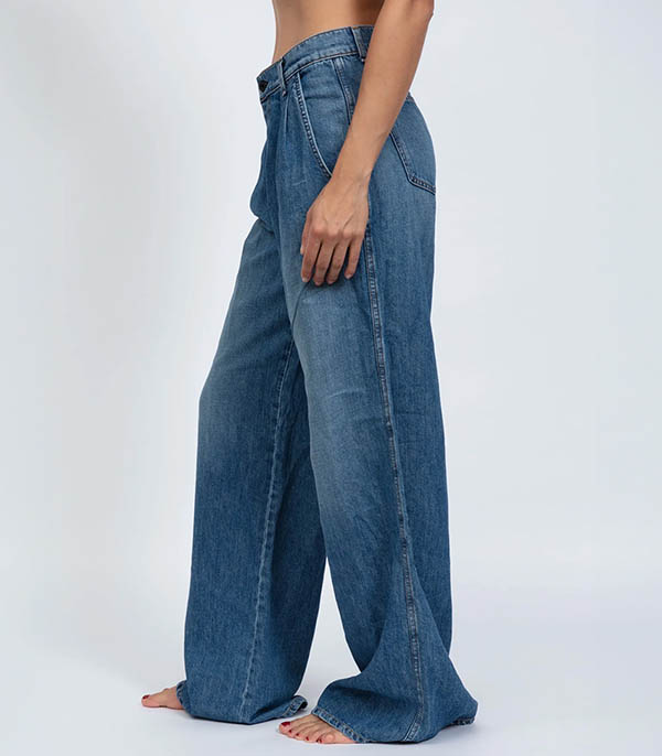 Jean Wide Leg Pleated Cobra ASKK NY