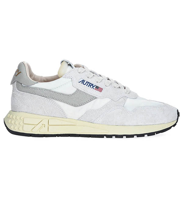 Baskets Reelwind Nylon et Daim Blanc Autry