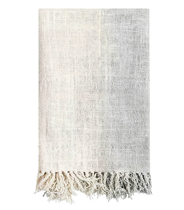 Jeté de Canapé en Coton Recyclé Dégradé Gris Originalhome