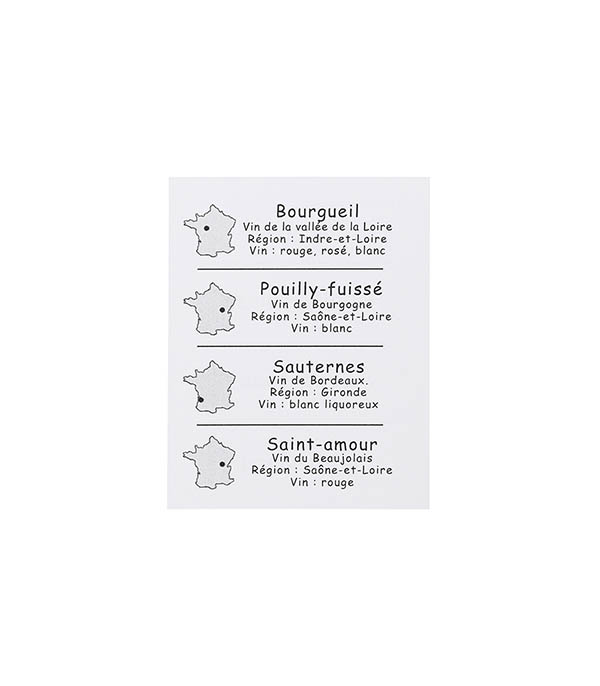 Jeu de Cartes D'où Viennent Ces Vins ? Marc Vidal