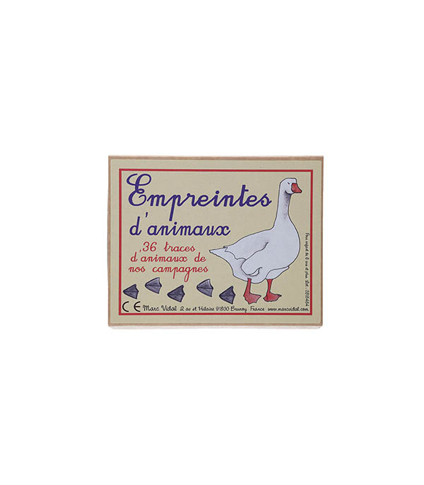 Jeu de Cartes Empreintes D'Animaux Marc Vidal
