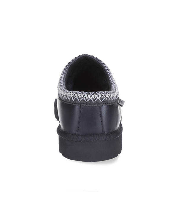 Chaussons homme Tasman Regen en cuir Noir UGG®