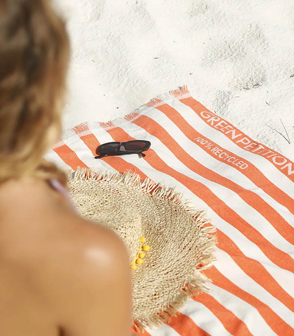 Serviette de bain Delmor Tangerine Green Petition