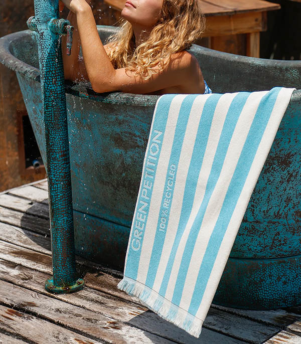 Serviette de bain Delmor Capri Green Petition