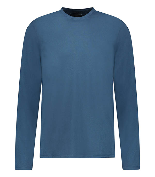 Tee-shirt homme Manches longues en Coton Encre Majestic Filatures