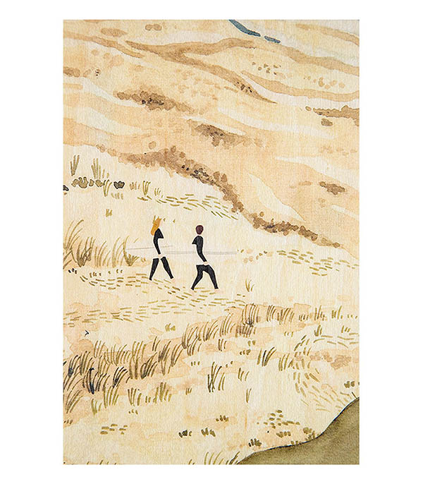 Carte postale en bois Winter Duo Woodhi