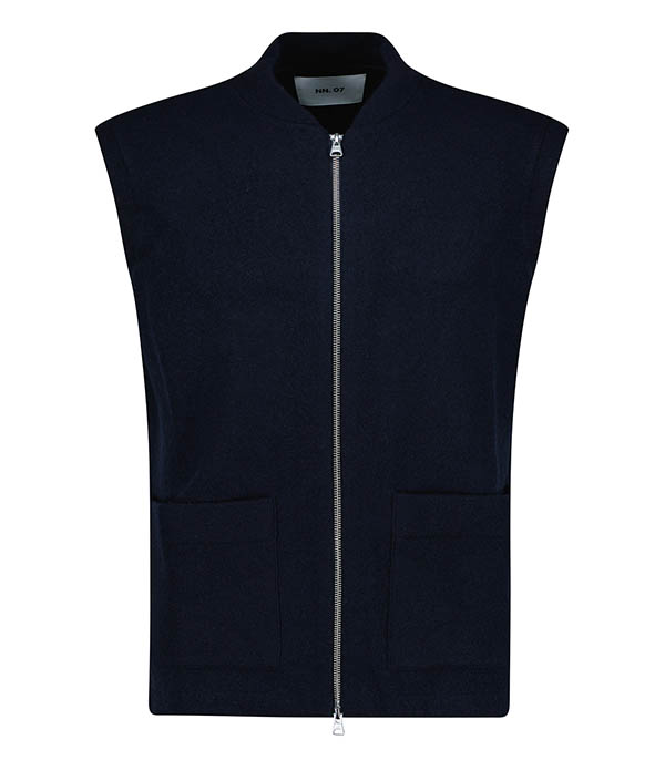 Veste homme en laine bouillie Navy Blue NN07 - Taille XL