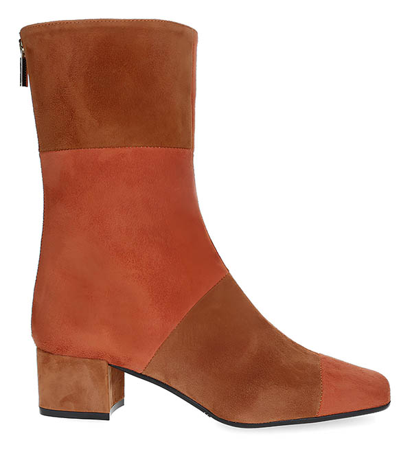 Bottines Estime Go en cuir suédé Brick Carel Paris à -30%