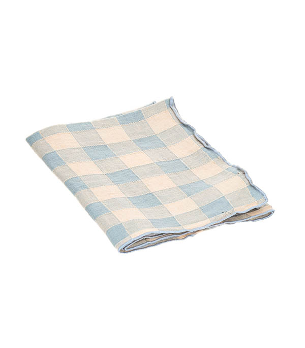 Serviette Bourdon Toile Vintage Vichy 43 x 43 cm Maison de Vacances