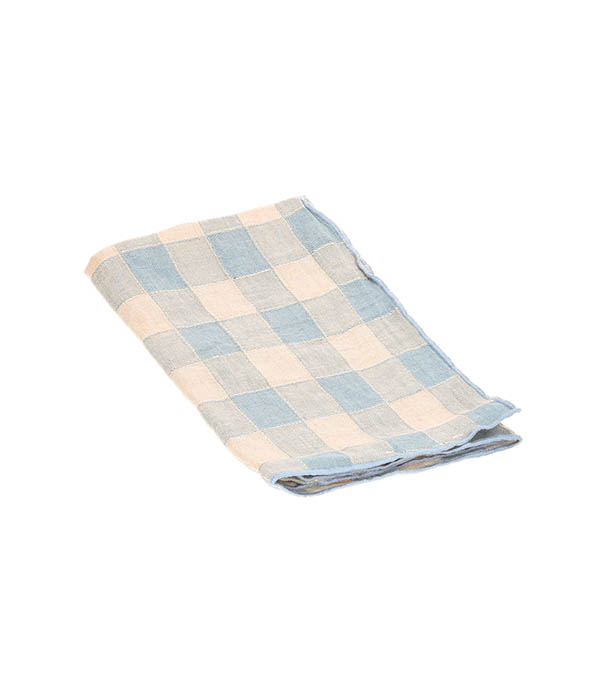 Torchon Bourdon Toile Vintage Vichy 43 x 75 cm Maison de Vacances