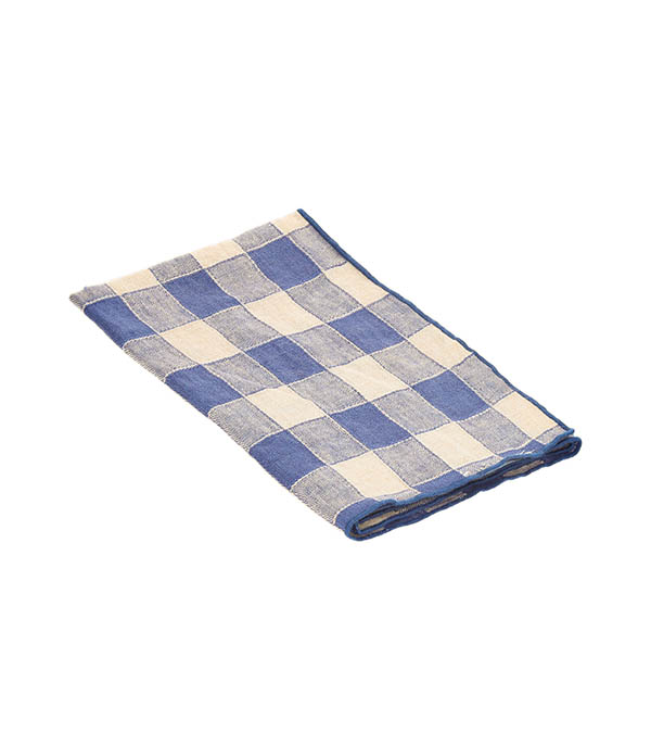 Serviette Bourdon Toile Vintage Vichy 43 x 43 cm Maison de Vacances