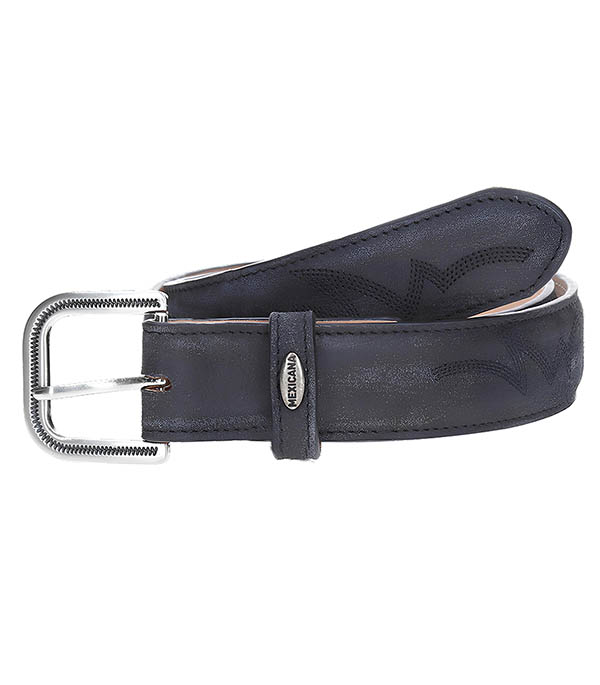 Ceinture en Cuir Fury Black Mexicana