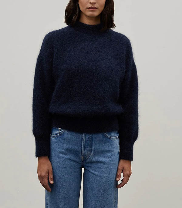 Pull Mohair Jane Navy Blue Surprise Paris