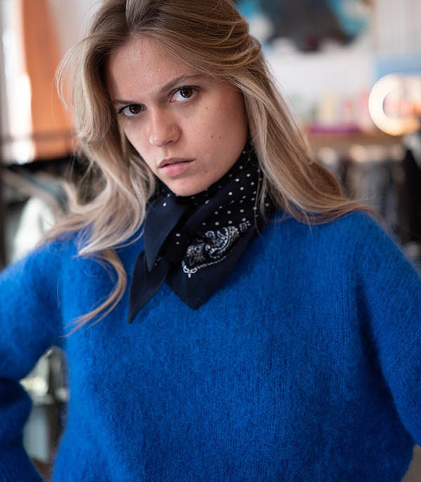 Pull Mohair Jane Electric Blue Surprise Paris