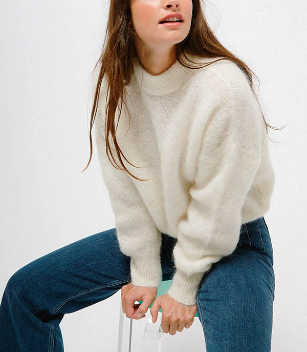 Pull Mohair Jane Cream Surprise Paris