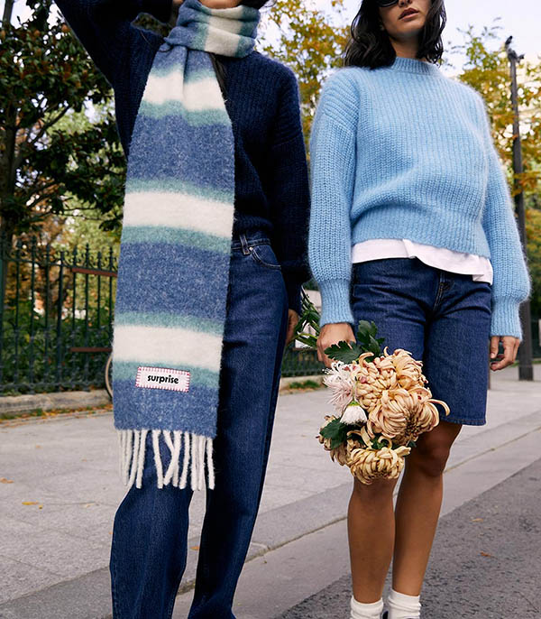 Écharpe en Alpaga Blue Surprise Paris