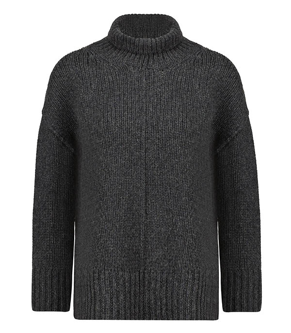 Pull Soft Wool Turtleneck Anthracite Forte Forte - Taille 0 à -50%