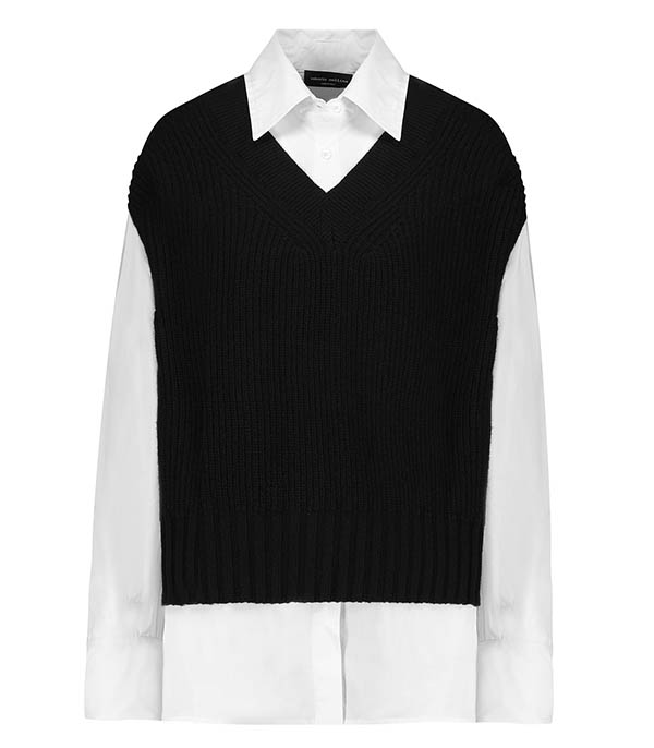 Chemise Scollo Nero  Roberto Collina à -50%