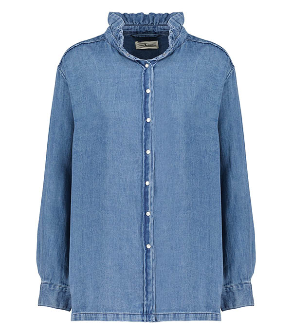 Chemise en denim Carey Indigo Red Legend - Taille S à -30%