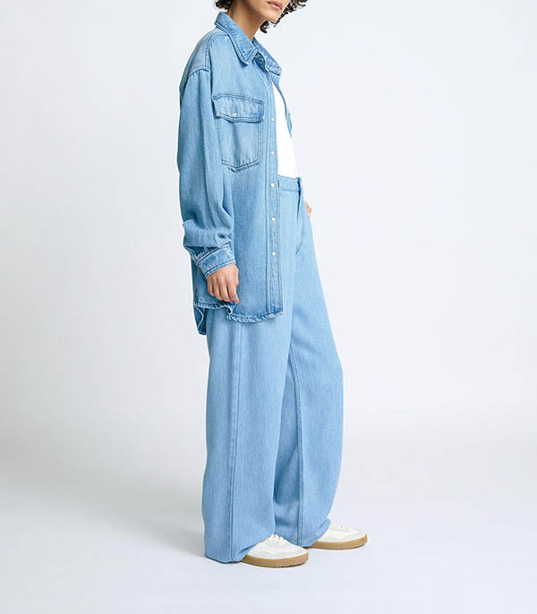 Veste en denim Heyencons Ozone Wash Red Legend