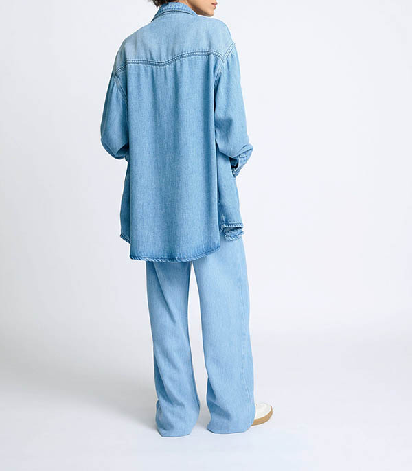 Veste en denim Heyencons Ozone Wash Red Legend