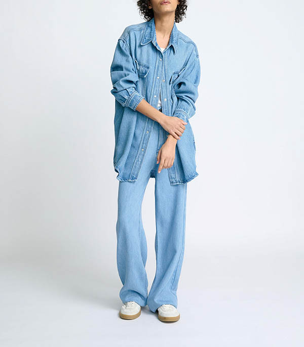 Veste en denim Heyencons Ozone Wash Red Legend