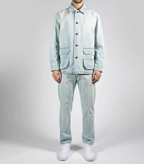 Jean homme Nathan Straight Bleu Clair Nine in the Morning