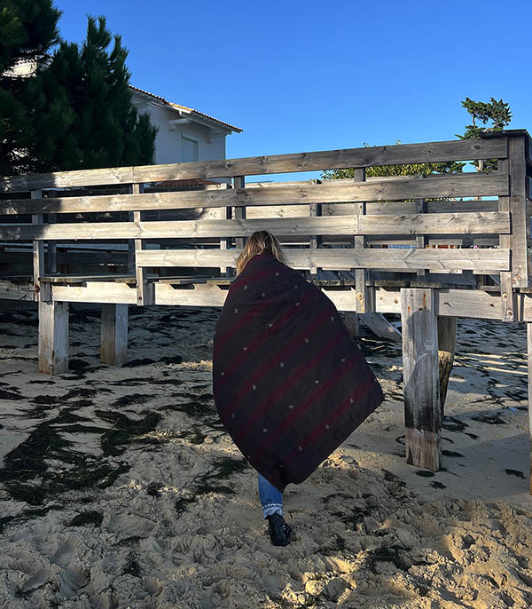 Plaid Blanket wine  Bsbee