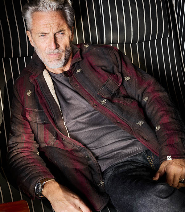 Veste homme avec Fourrure Puffy Wine Bsbee