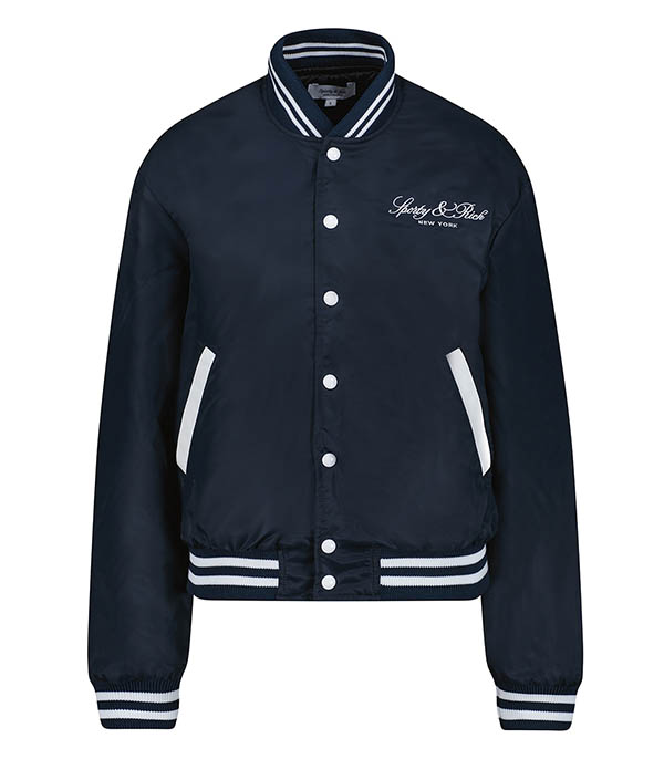 Teddy Wellness Boucle Varsity Navy/White Sporty & Rich - Taille L à -20%