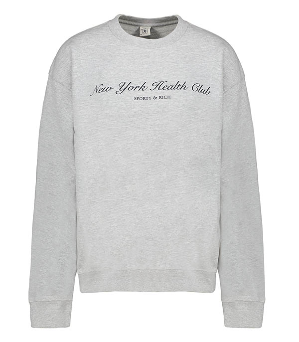 Sweat-shirt NY Health Club Heather Grey Sporty & Rich