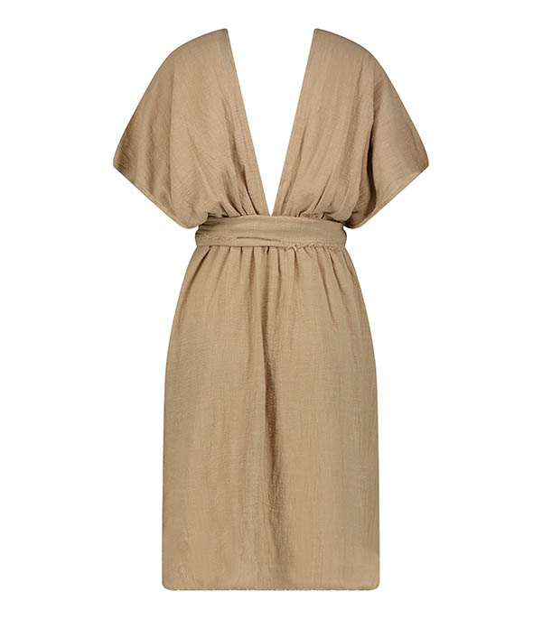 Robe courte Empire Caffe Latte Maison Saint Julien