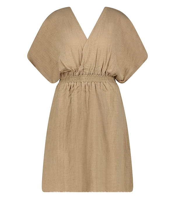 Robe courte Empire Caffe Latte Maison Saint Julien