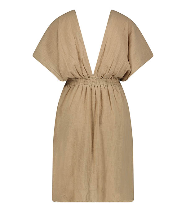 Robe courte Empire Caffe Latte Maison Saint Julien
