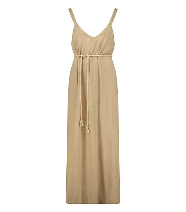 Robe longue Palma de Mallorca Café Latte Maison Saint Julien - Taille S/M