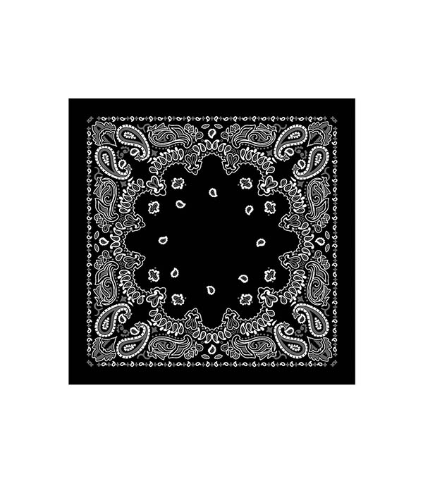 Bandana Black 59 x 59 cm destin